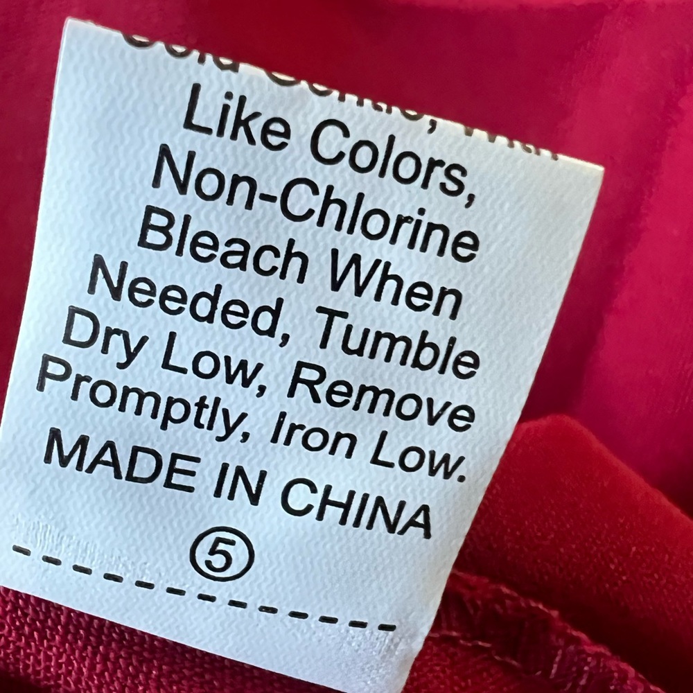 Shein Curve Red A-Line Flutter Sleeve V-Neck Dress 2XL - Picture 5 of 8
